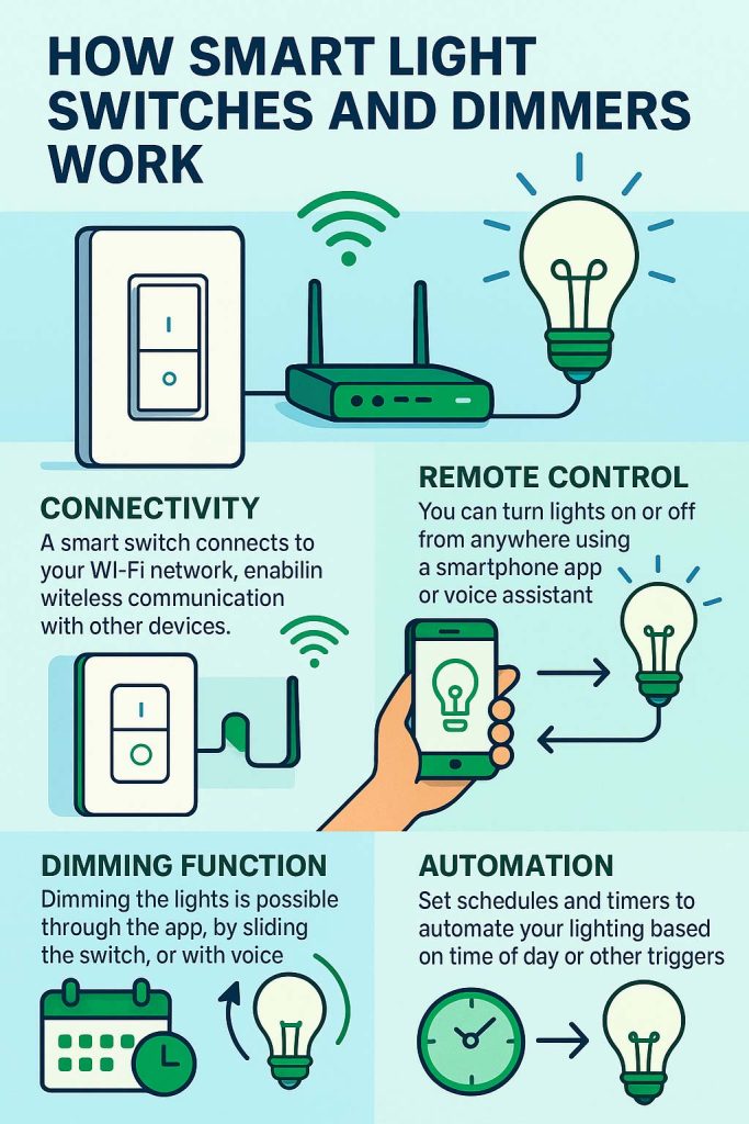 How smart light switches and dimmers work