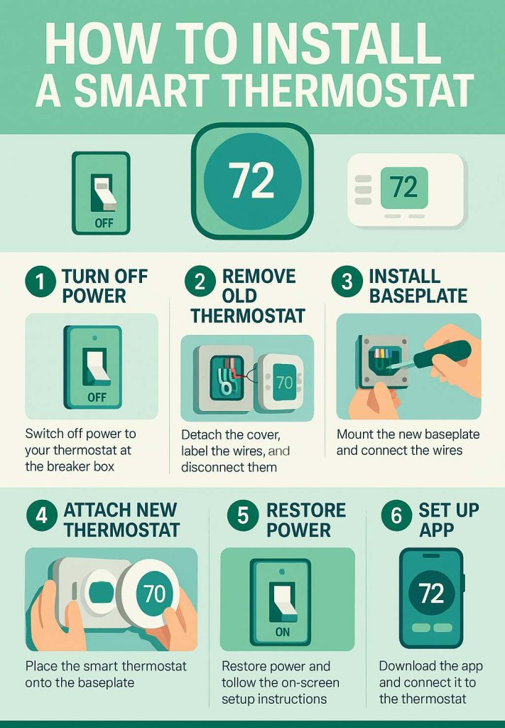 how to install a smart thermostat in a few easy steps