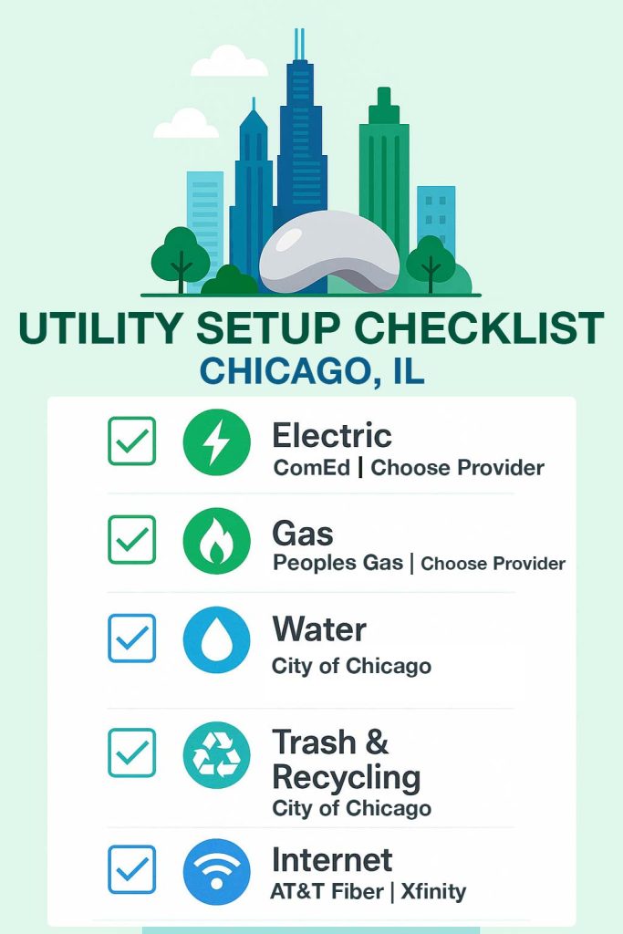 Utility Setup Checklist for Chicago