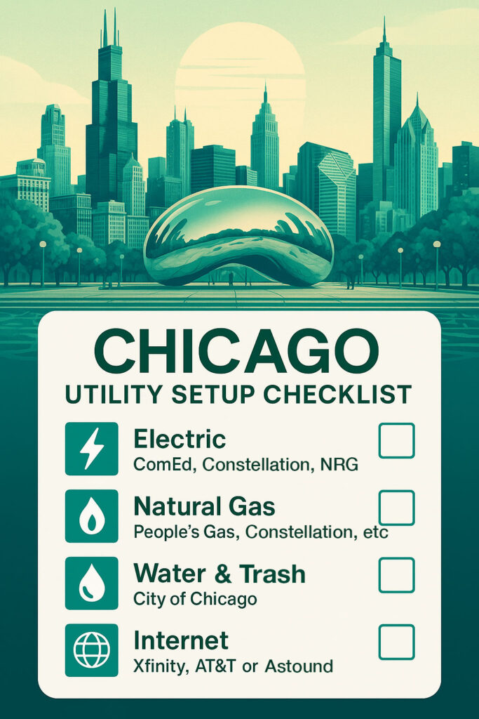 Checklist for setting up utilities for your new home in Chicago