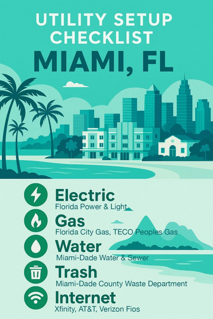 Miami Moving Utility Setup Checklist