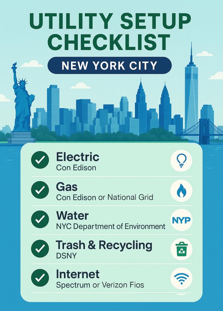 New York City Utilities Checklist