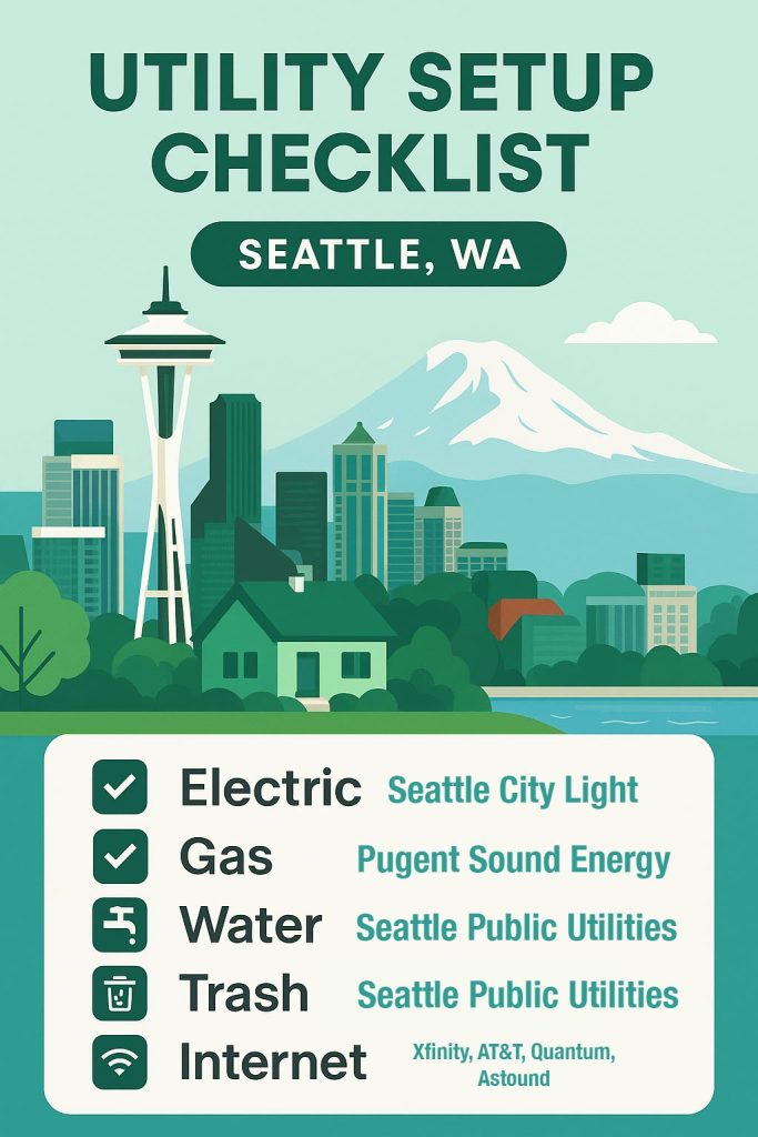 Seattle Utility Setup Checklist