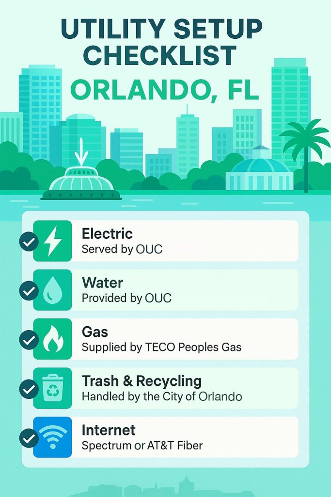 Utility Setup Checklist for Orlando
