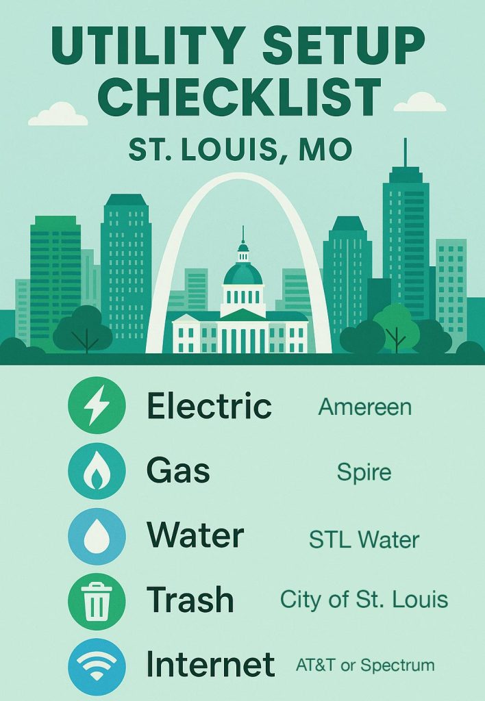 Utility Checklist for Moving in St. Louis