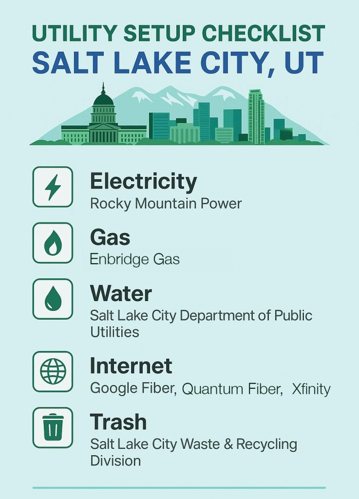 Utility Checklist for Salt Lake City