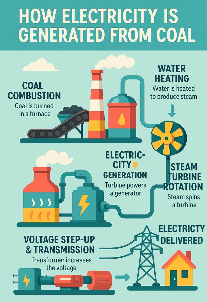 How Electricity is generated from coal