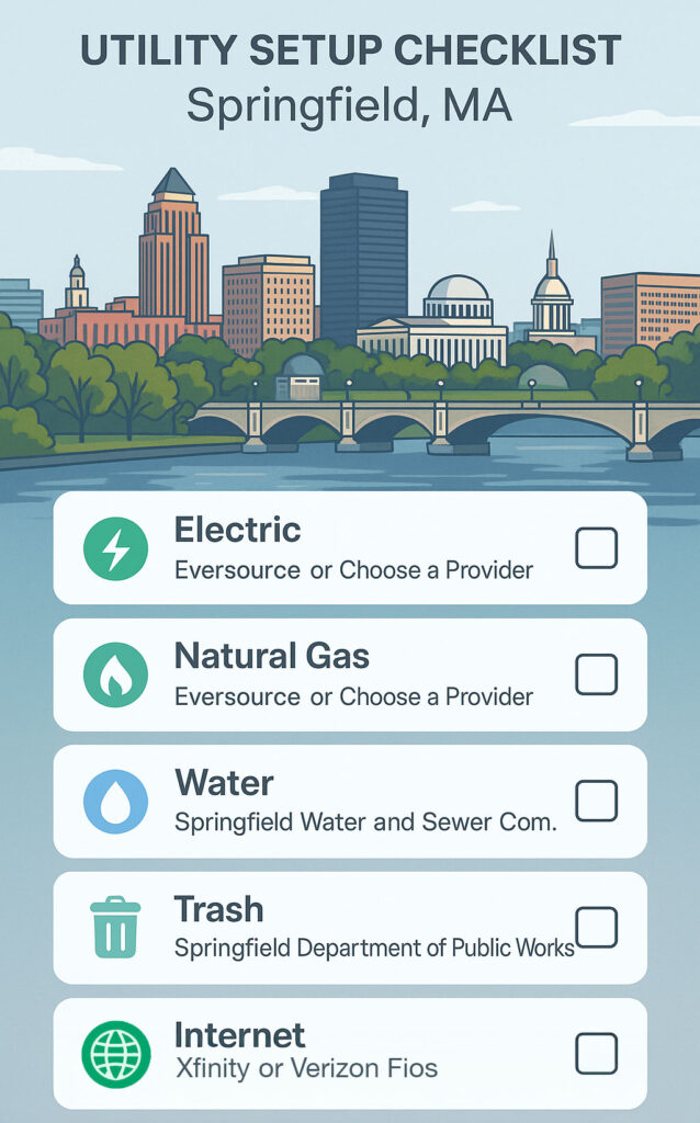 Utility Setup Checklist for Moving to Springfield, MA
