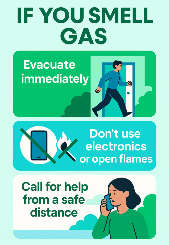 What to do if you smell gas