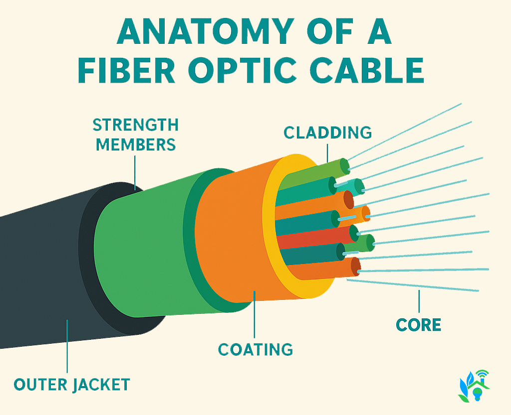 Anatomy of a fiber-optic cable