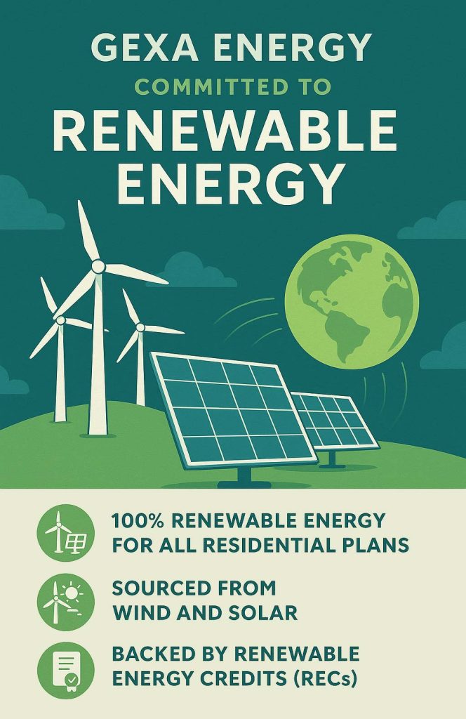 Gexa Energy's commitment to renewable energy
