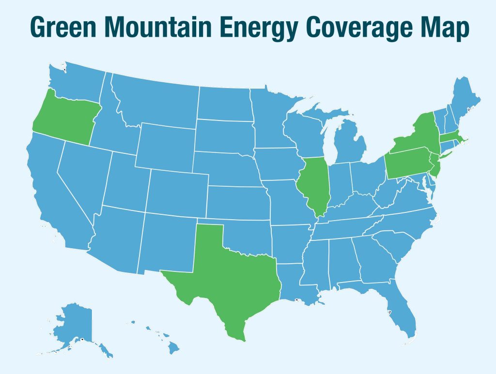 Green Mountain Energy Coverage Map