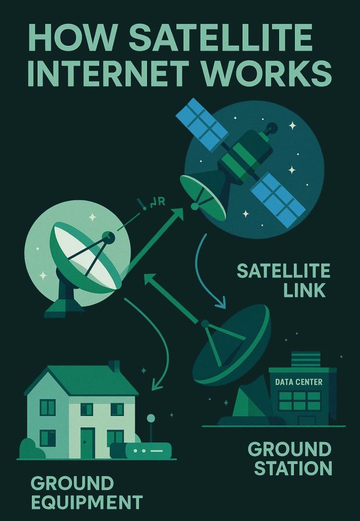 How satellite internet works