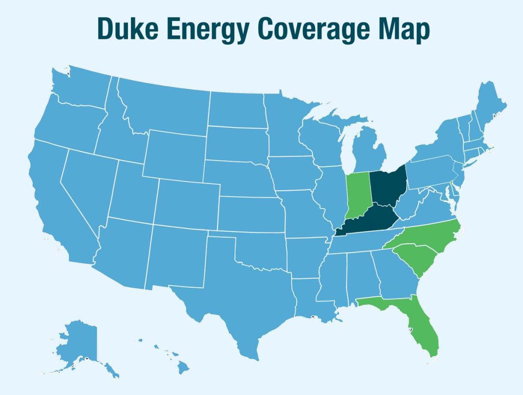 Duke Energy Coverage Map