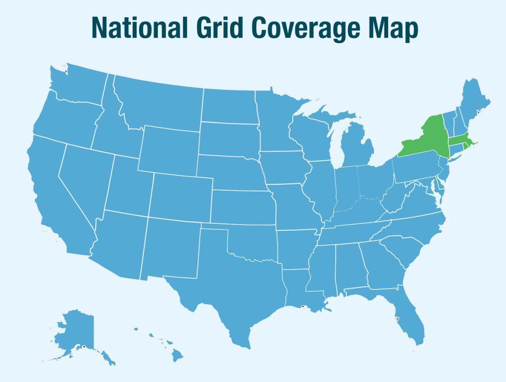National Grid Coverage Map