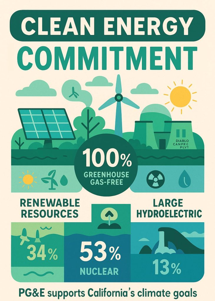 PG&E's commitment to clean energy