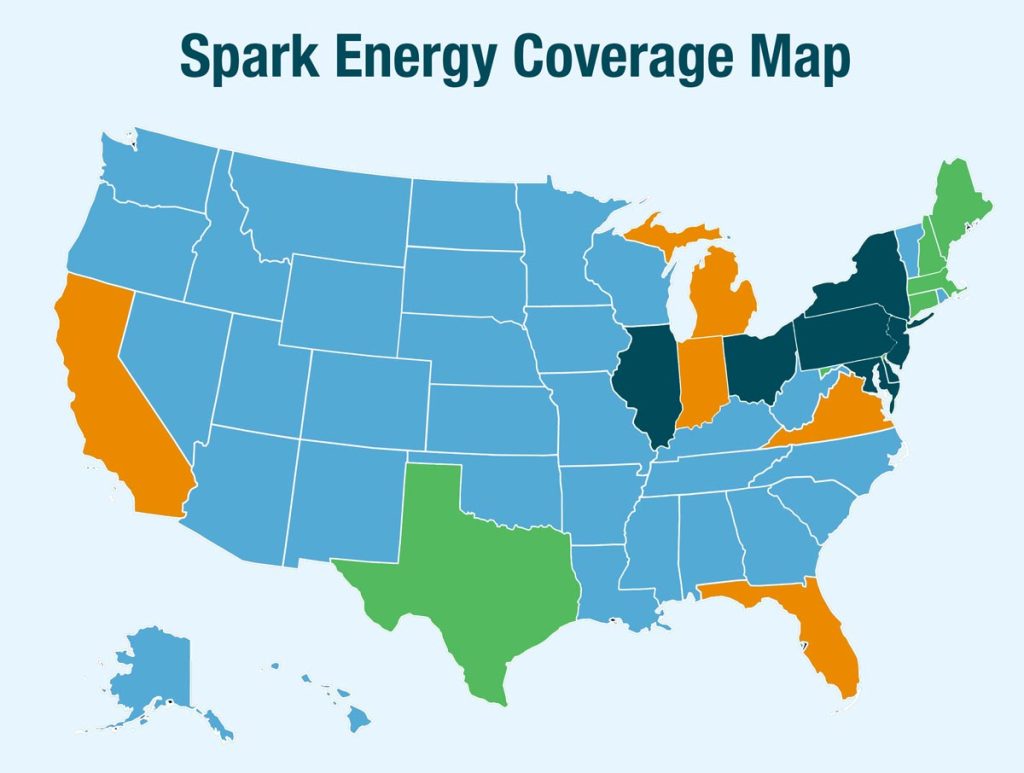 Spark Energy Coverage Map