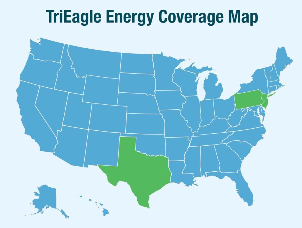 Trieagle Energy Coverage Map