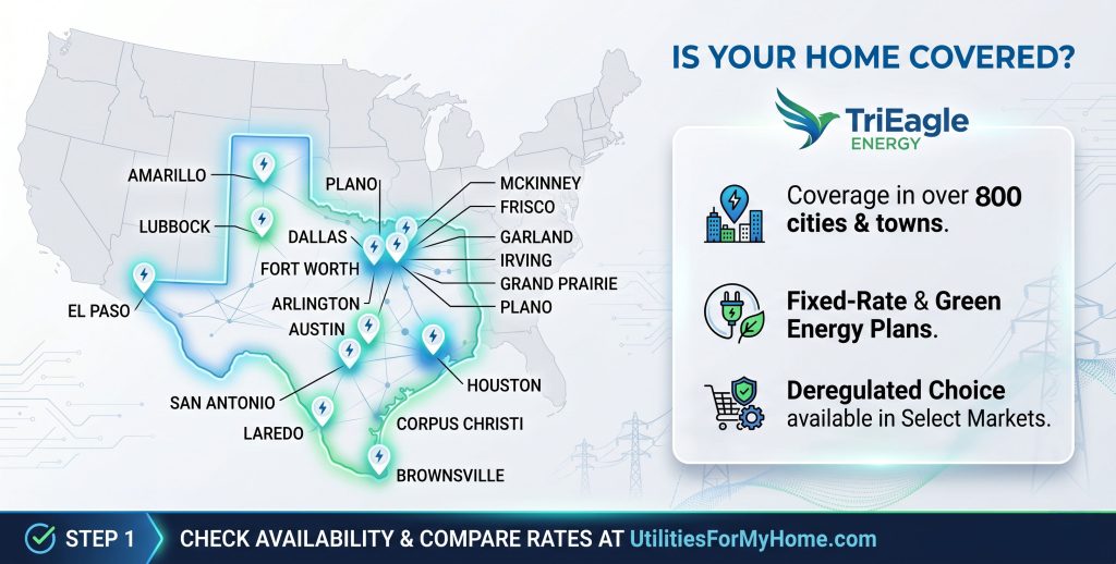Map of TriEagle Energy Service Area