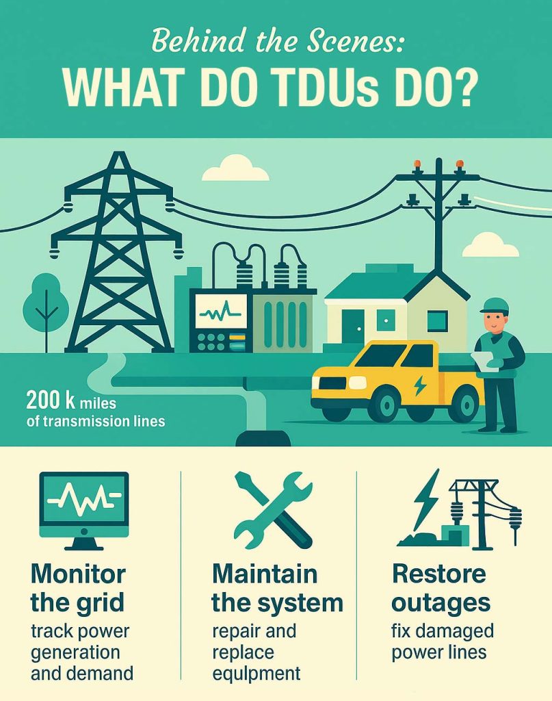 What do transmission delivery utilities do?
