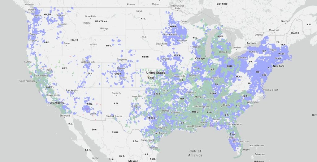 AT&T Internet Coverage Map
