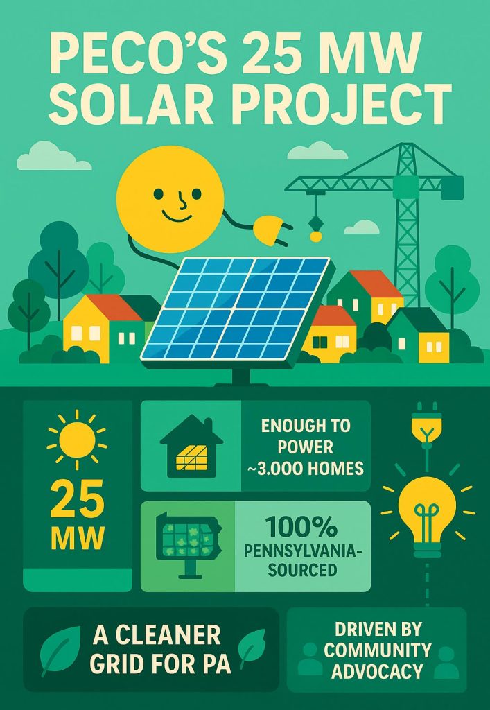 PECO's 25 MW Solar Project