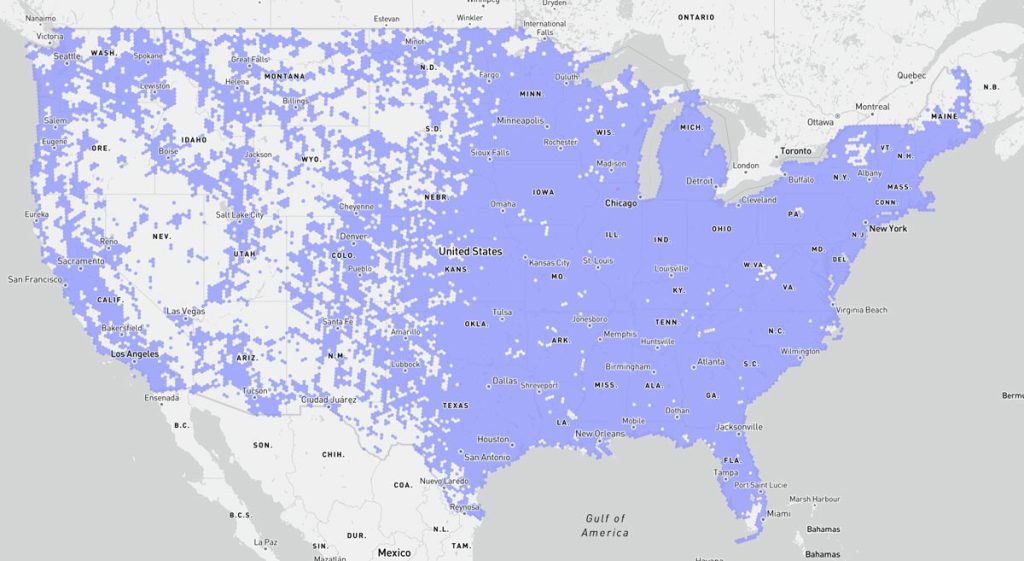 T-Mobile Internet Coverage Map