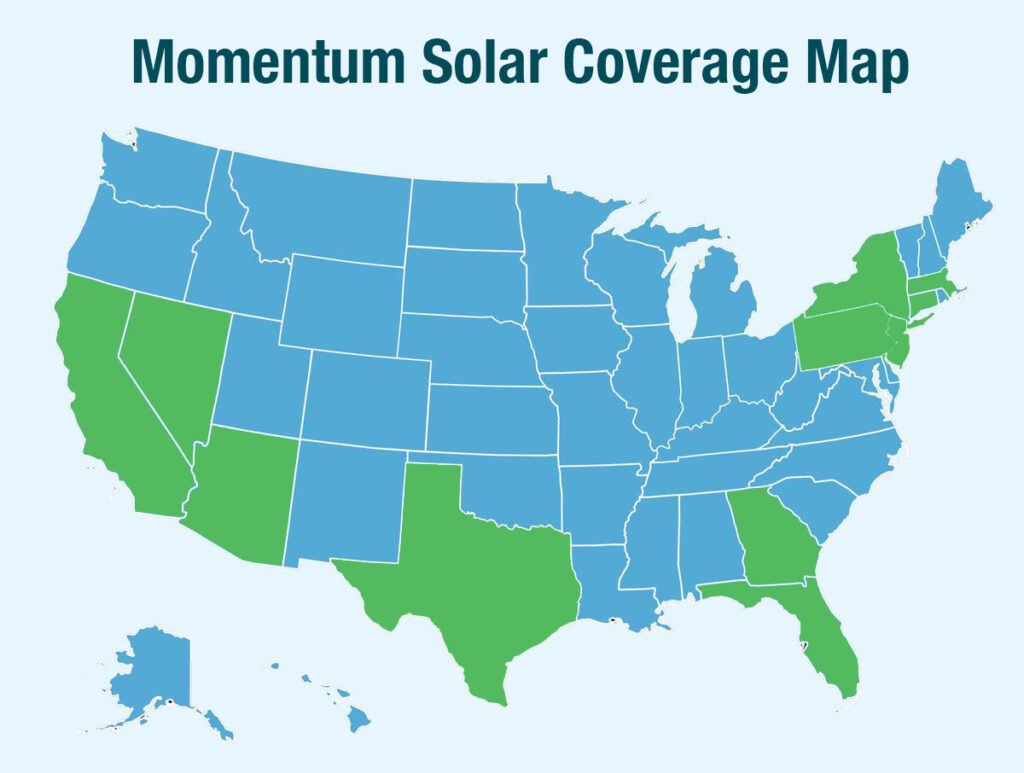 Momentum Solar Coverage Map