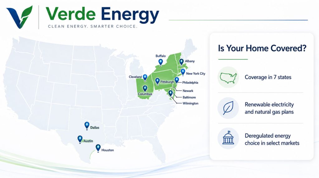 Map of Verde Energy Service Area