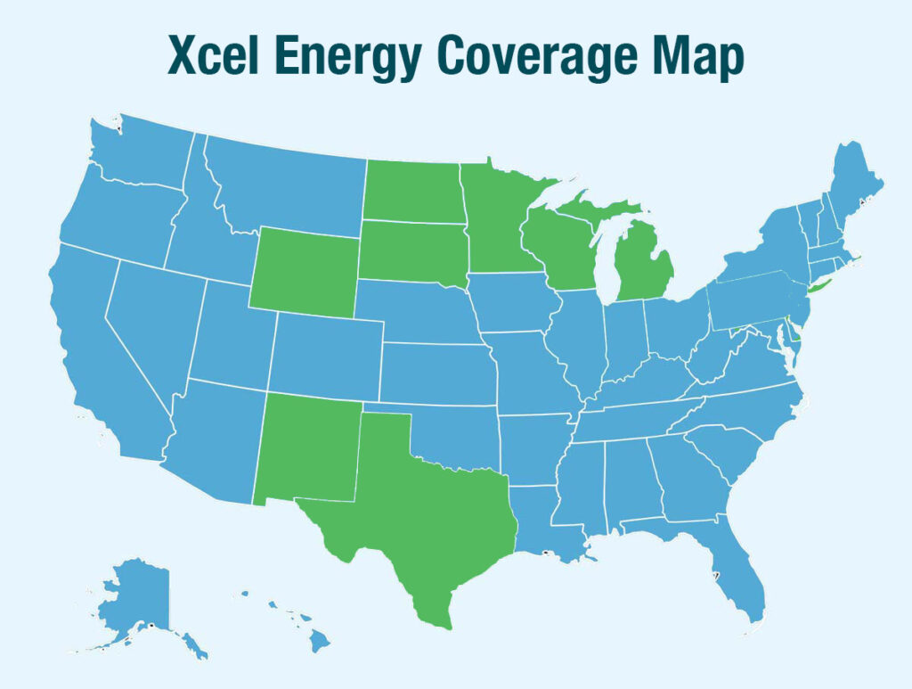 Xcel Energy Coverage Map