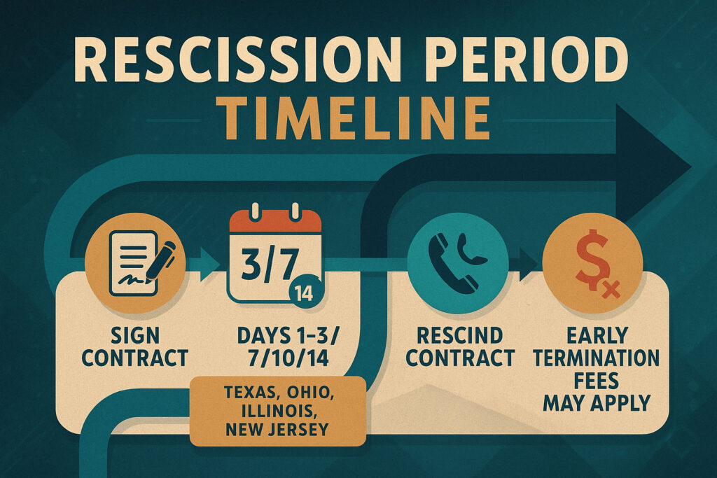 Timeline for rescission period