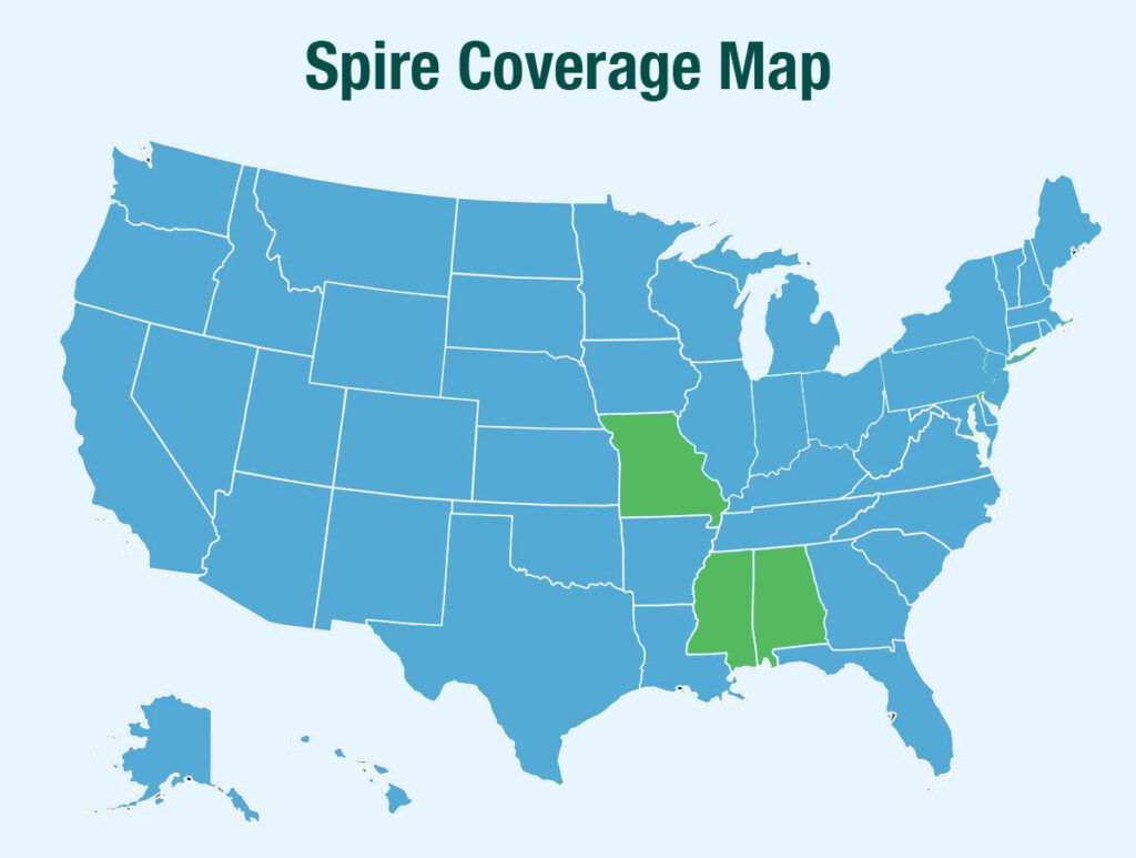 Spire Coverage Map