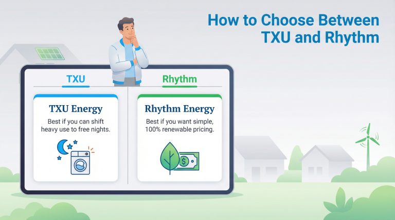 TXU Energy vs. Rhythm: A Head-to-Head Comparison of Rates and Plans ...