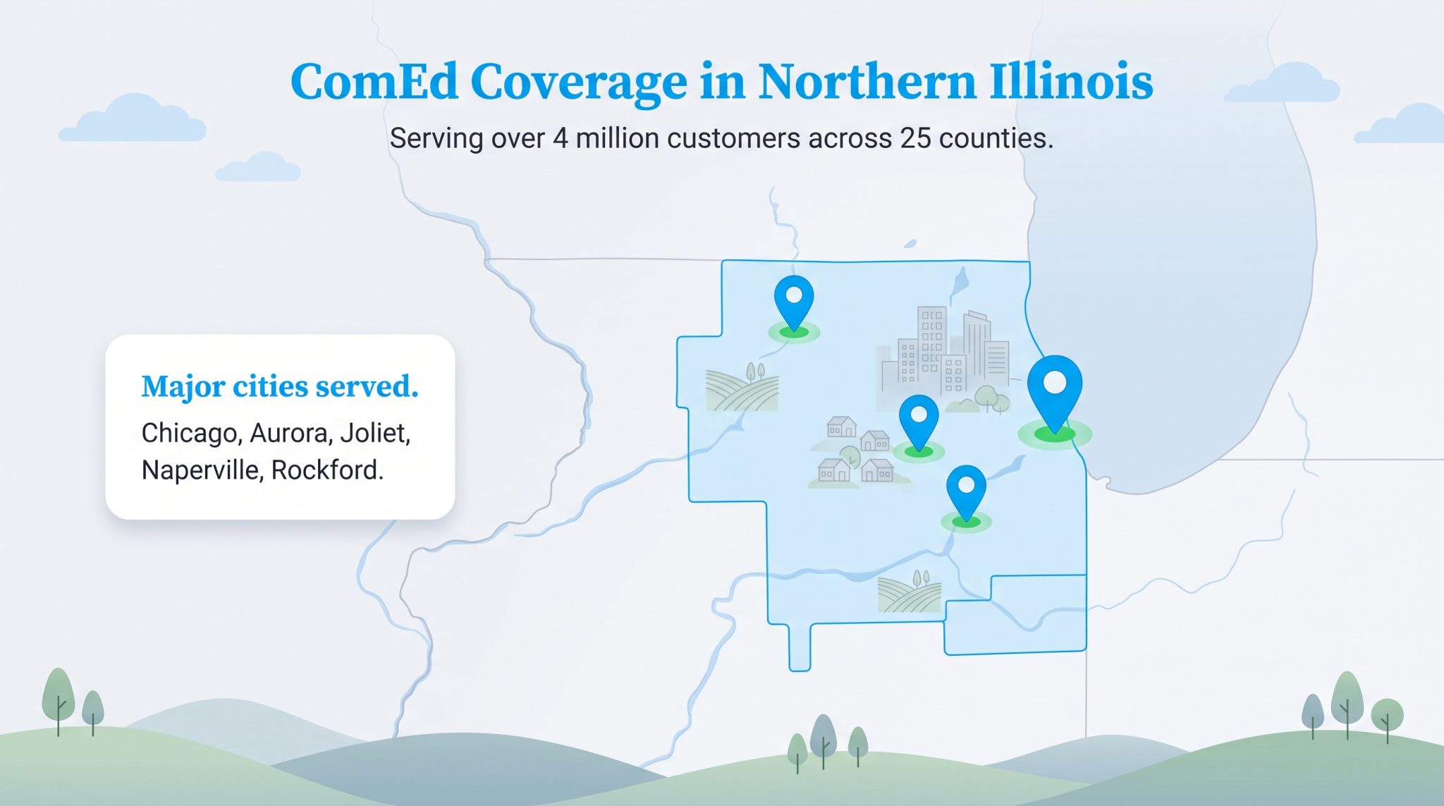 Comed Power Distribution ComEd Coverage Area, Rebates, and Outage Tools – Utilities For My Home
